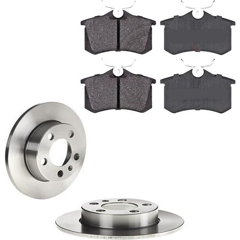 KIT FRENI POSTERIORI compatibile con SKODA RAPID SPACEBACK (NH1) - DISCHI + PASTIGLIE OEM: P 85 020 / 16883 /SOSTITUZIONE DIRETTA/BASSA POLVERE/SILENZIOSO (1/5)