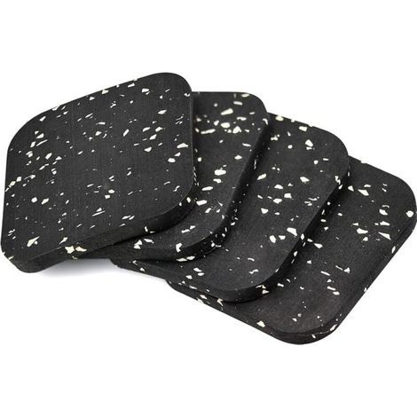 pezzi di cuscinetti antiscivolo in gomma 110x110x10mm Cuscinetti antiscivolo in gomma per mobili, letto, lavatrice e asciugatrice (1/4)