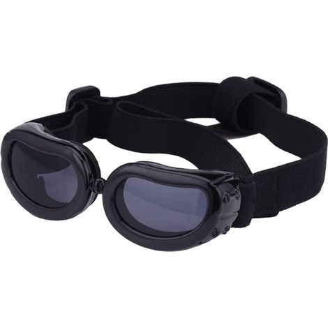 par de gafas de sol, montura ligera, lentes resistentes a los rayos UV, almohadillas de espuma cómodas, aptas para perros, gatos, coches y uso en exteriores. (1/5)