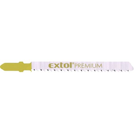 Lame per seghetto alternativo EXTOL 5 pezzi, 75 x 2,5 mm, HCS 8805005