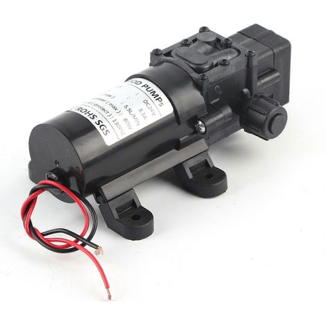 Pompe auto-amorçante à membrane 24 V CC, 80 W, 5,5 l/min avec pressostat automatique