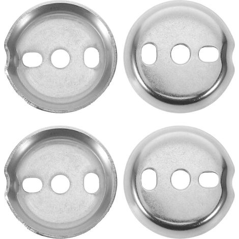 OEM-4-teiliges Handtuchstangen-Befestigungsset: Runde Wandhalterung aus Edelstahl – 36,5 mm Ersatz-Handtuchstangen-Grundplatte – Verdeckte Montagehalterungen