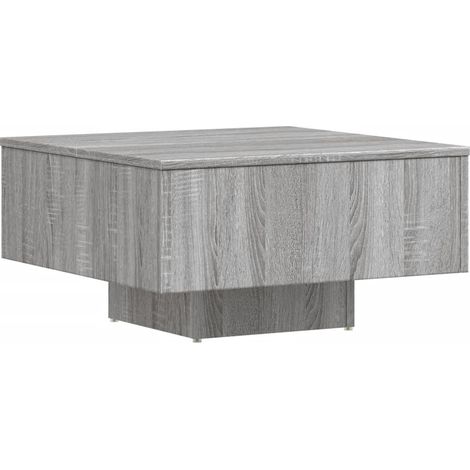 Coffee Table Grey Sonoma 60x60x31.5 cm Engineered Wood vidaXL