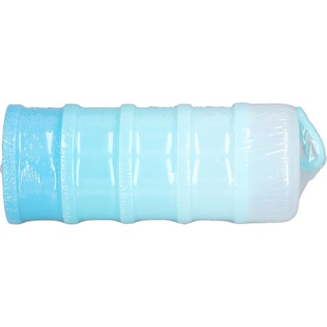 Distributeur de lait en poudre empilable à 3 niveaux, contenant portable pour le rangement des aliments et des collations, idéal pour les voyages et les activités de plein air (bleu). (1/5)