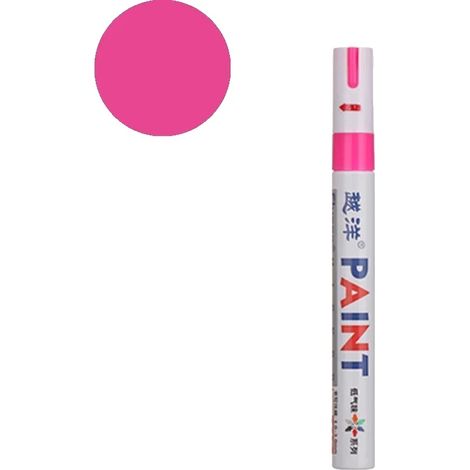 Autolackreparaturstift, wasserfeste Tinte, verschiedene Farben, Rosa (1/2)