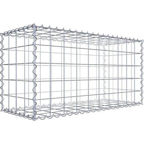 Gabiondeco - Gabion 100 cm x 50 cm x 40 cm (L x H x P). mailles 10 x 10 cm. Spirale - Made in Germany (1/6)