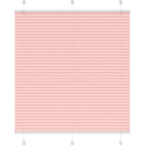 Store plissé rose 115x150 cm largeur du tissu 114,4cm polyester (1/5)