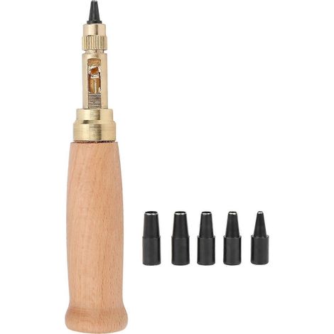 DIY-Gürtelstanzen-Werkzeugset, handgefertigtes Lederhandwerk, Lochstanzen-Set mit schwachem Magneten