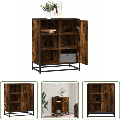 Holzschrank - Sideboard Räuchereiche 62x35x76 cm Holzwerkstoff (1/5)