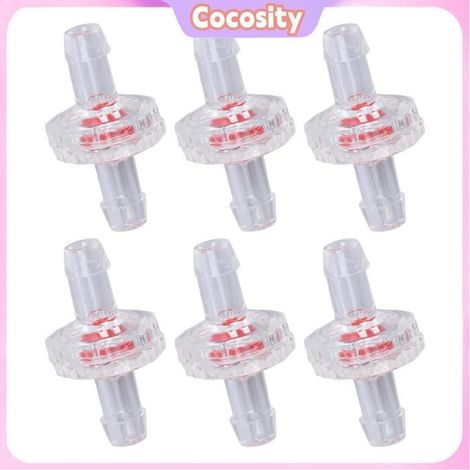 Cocosity Clapet anti retour 10Pcs Check Valve 1 Way PP Plastic Hose Water Stop Diaphragm Barb For Air Intake outillage retour (1/5)