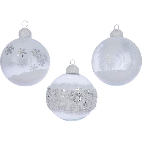 Pendente Palla Diametro 8 cm Colore Argento Assortito (1 pezzo, invio casuale)