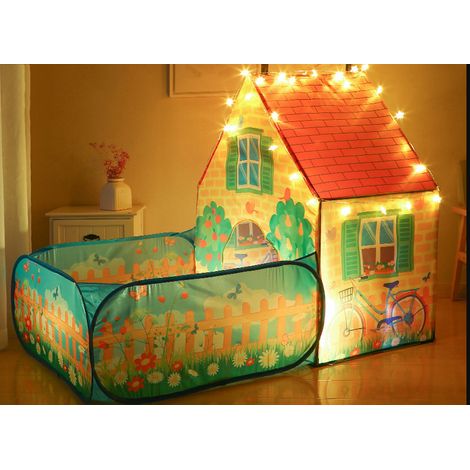 Tente pour enfants jouet intérieur et extérieur maison de jeu princesse maison de bébé maison avec jardin
