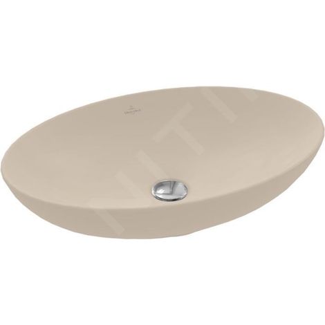 Vasque à poser VB Loop&Friends ovale 560 x 380 mm sans bonde. Céramique Almond Plus (1/5)