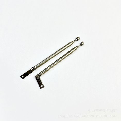 Telescopic telescopic antenna, metal plate, 5264 antenna, radio, speaker. Closed length: 10 cm Extended length: 27 cm. (1/5)