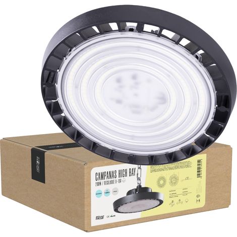 High Bay LED 200W 22 000Lm 4000ºK IP65 Intensité variable 60 000H [BX3-HVB200W-N2-W] (1/5)