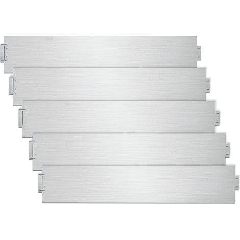 Wolketon 10M Rasenkante 100x18cm langlebig Garten Wegbegrenzung Verzinkt Gartenpalisade Pflanzen