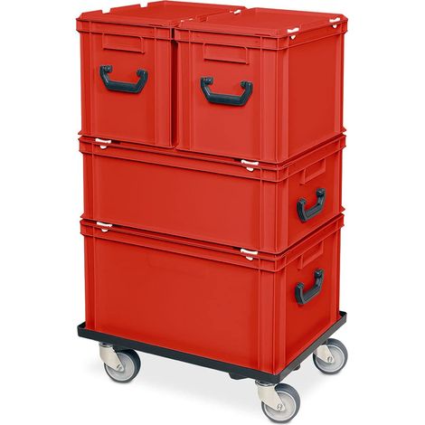 BRB Montagewagen/Kleinteilewagen, BxTxH 615x415x1123 mm, rot (1/3)