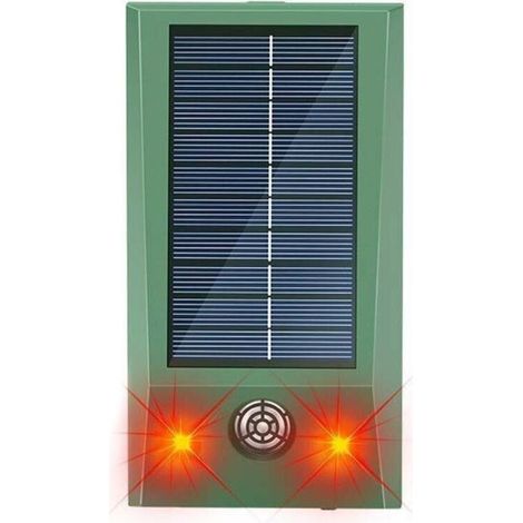 Répulsif solaire ultrasons anti-souris - rats - insectes - Énergie solaire