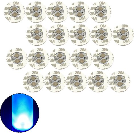 Coaster LED - 4 LED Lumineux Par Support - Pour Verres Et Bouteilles Transparentes - Idéal Soirée Fête Mariage Bar - 20 Pièces (1/5)