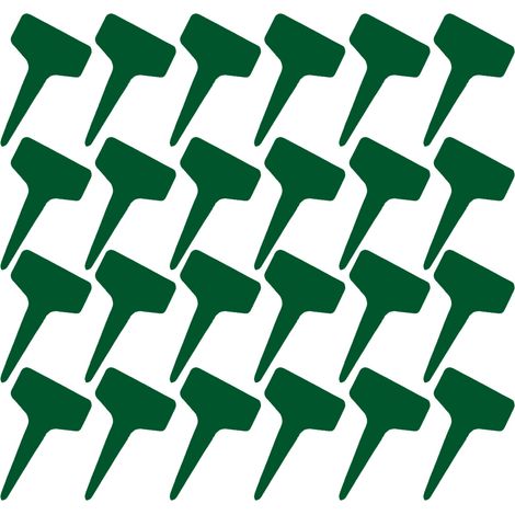 100 étiquettes en T 6x10 cm plastique imperméable, réutilisables, pour pépinière et fêtes (1/5)