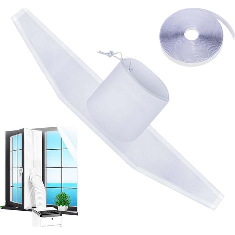 Portable air conditioner window sealing kit. Insulating, weatherproof, effective, compatible with air conditioner dryers. (1/5)