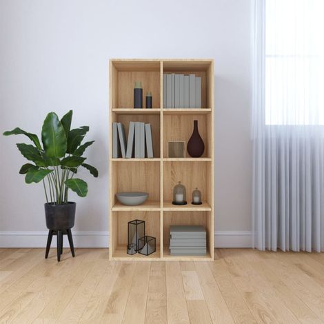 Book Cabinet/Sideboard Sonoma Oak 66x30x130 cm Engineered Wood vidaXL (1/5)