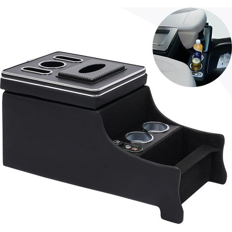 Coffret d'accoudoir léger Coffret de Contenu Central Noir pour Mercedes Benz Vito 119