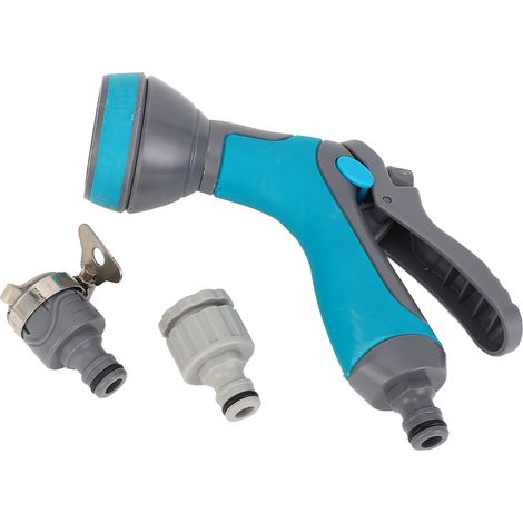 Pistolet de Nettoyage et Récupérateur de Tuyau Jardin 16m Flexible Extensible pour Arrosage et Lavage de Voiture - KZQ (1/5)