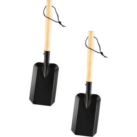 2 pièces Pelle de Jardin à Manche Bois pour Plantation de Fleurs Pelle à (1/5)