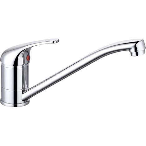 Contemporary Single Lever Kitchen Mixer Tap, Chrome