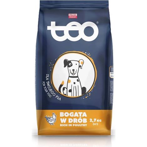 Croquettes TEO pour chien riches en volaille 2,7 kg