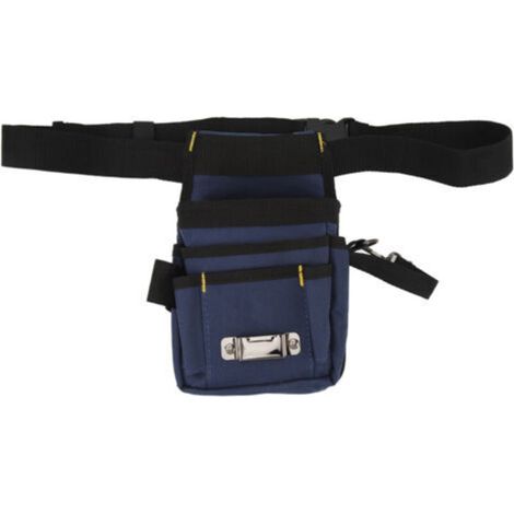 Sac à outils de taille, pochette de ceinture multifonctionnelle réglable, sac à outils pour électricien (1/5)