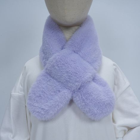 cache-cou épais et chaud, écharpe d'hiver pour bébé, cache-cou chaud pour filles et garçons, convient aux enfants, chaud et confortable, polyvalent, lavande (1/5)