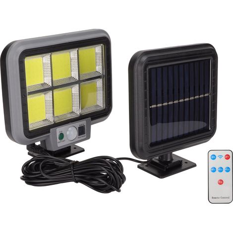 Wasserdichte Solar-Wandleuchte mit Bewegungsmelder und 150 COB-LEDs für Veranda, Hof und Garage (1/5)