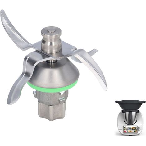 SJLERST Couteau Lame de Rechange pour Thermomix TM6 de Vorwerk, TM6 en Acier Inoxydable Mélangeur de Remplacement Robot Cuisine Pièces détachées pour petit électroménager (1/5)