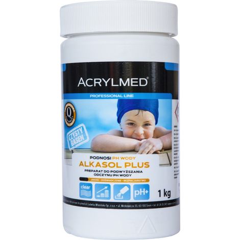 Agente per aumentare il pH dell'acqua della piscina - Alkasol pH plus (polvere) 1 kg