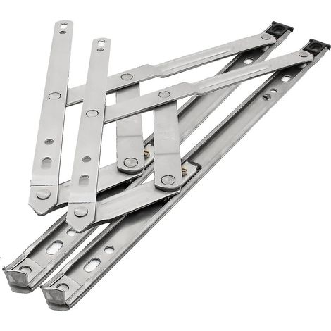 Charnière de fenêtre, charnière de fenêtre à battant, support de fenêtre, loquet de fenêtre, support de fenêtre, charnière à friction, acier inoxydable, Sus304, 12 pouces (1 paire) (1/5)