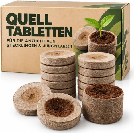 Jiffy pastilles de tourbe gonflantes 1000 pièces pots de semis culture de jeunes plants germination boutures (1/5)