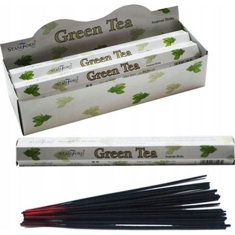 Varitas de incienso de té verde premium Stamford