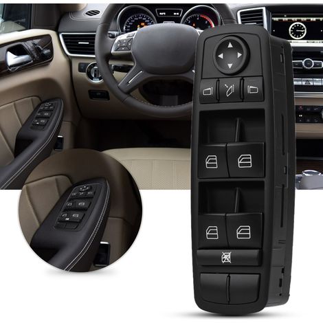 Interrupteur principal de lève-vitre électrique 2518300290 compatible avec Mercedes-Benz GL320, GL350, ML320, ML350 R63 2007-2012 (1/5)