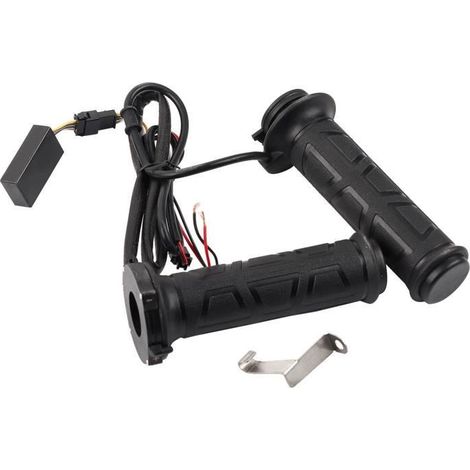 Poignées chauffantes pour moto, 1 paire de poignées de guidon chauffantes électriques de 22 mm (7/8 \') Poignées chaudes pour-Ywey (1/5)