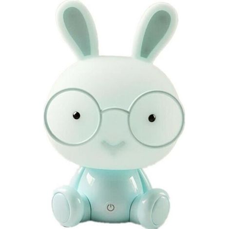 Mignon Bébé Chambre Lampe Lapin Veilleuse Led Lampe de Nuit De Noël Cadeau De Chevet Décor Enfants Lunettes Lapins Lumières (1/4)