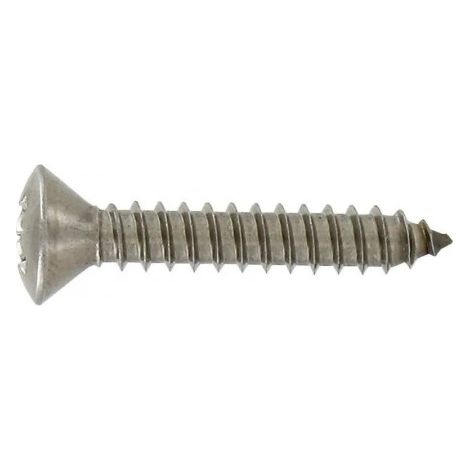 Vite autofilettante a testa svasata ovale, acciaio inox A4 3,5x13, 26 pz.