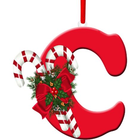 Lettres Alphabetiques - Décorations De Noël En Acrylique - Pour Arbre De Noël Et Décoration Intérieure - 26 Pièces (1/5)