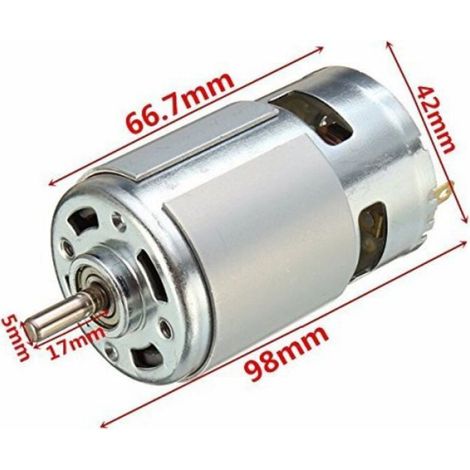 Moteur Dc - 12 V - 8000 À 12000 Tr Min - Pour Outils Électriques Et Projets Bricolage - 1 Pièce (1/5)