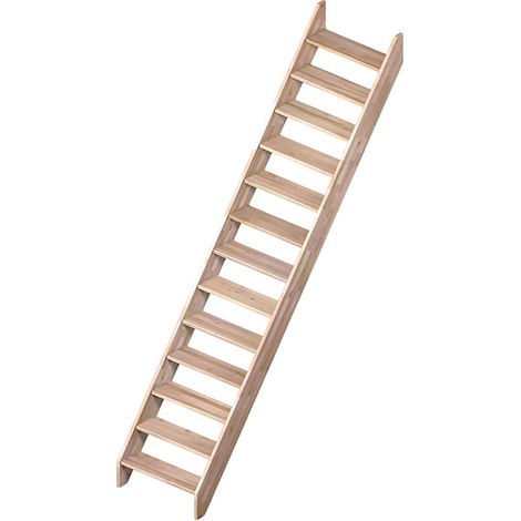 Escalier bois 13 marches - Hauteur à franchir 2.80m - Largeur 0.73m - ALSACE-I-280