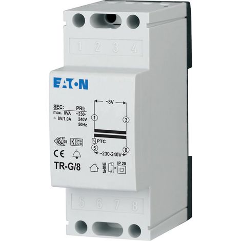 EATON Transformador de timbre 230V, 8V, 1A, 272480