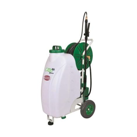 Ribimex – Pulvérisateur 50L sur roues à batterie – Pression de travail 3 bars – Autonomie 2,5 heures – Réservoir polypropylène durable