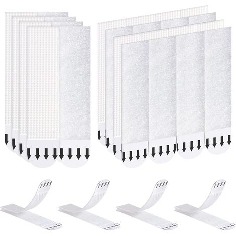 36 Paires (72 Bandes) Languettes Accroches Tableaux, Accroche Tableau sans Percer, Fixation Murale sans Percer, pour Cadres Photos, Horloges Murales, Miroirs Muraux et Plus encore, 2092mm (1/5)