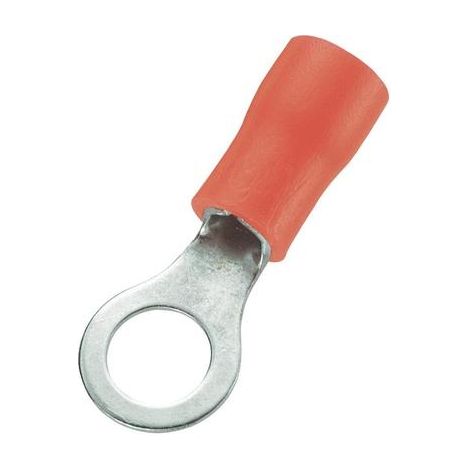 COSSE À OEILLET TRU COMPONENTS 746061 SECTION MAX: 1.50 MM² Ø DU TROU: 5.2 MM PARTIELLEMENT ISOLÉ ROUGE 100 PC(S) (1/2)